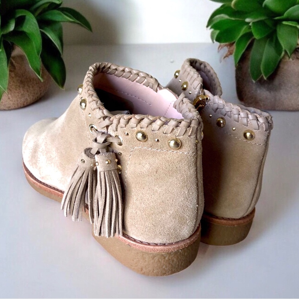 Kate Spade Ankle Boots Booties Studs Tassels Size 6.5 - Picture 3 of 10